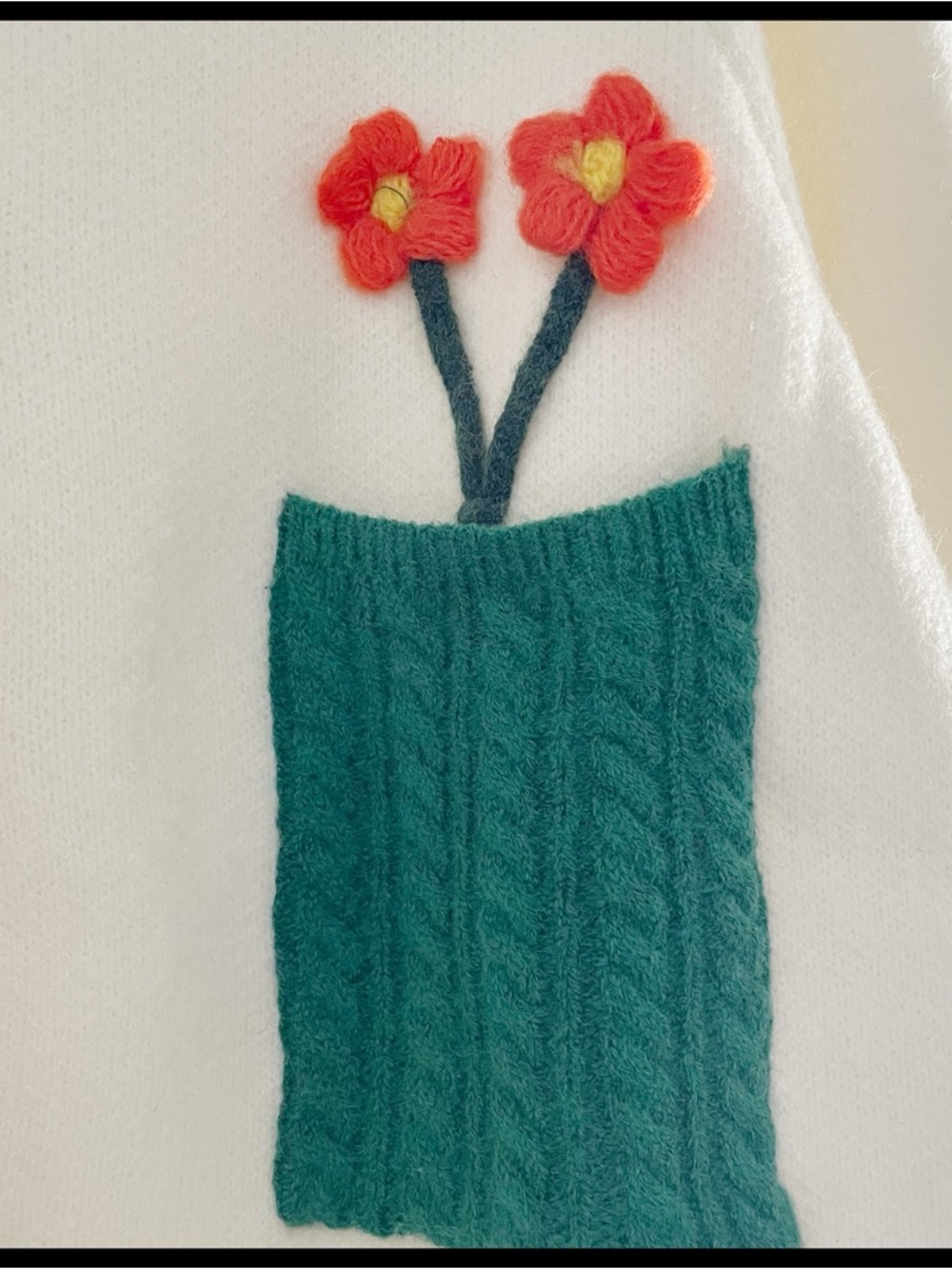 {Cider} Pocket Full O’Posies Flower Cardigan Sweater - Picture 2 of 7